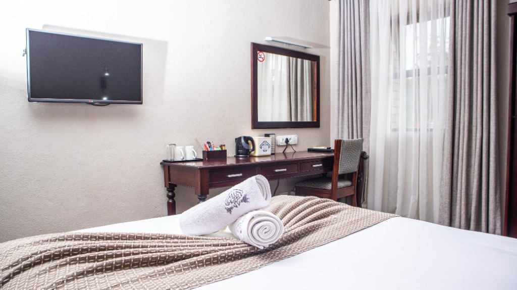 Standard Room Desk & TV Area